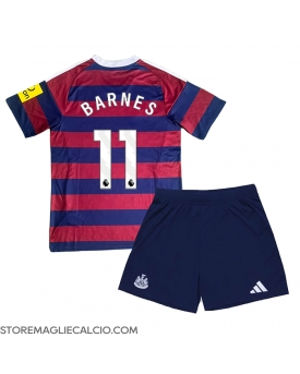 Newcastle United Harvey Barnes #11 Maglia Gara Trasferta Repliche 2024-25 Bambino Maniche Corte Newcastle United Harvey Barnes #11 Maglia Gara Trasferta Repliche 2024-25 Bambino Maniche Corte